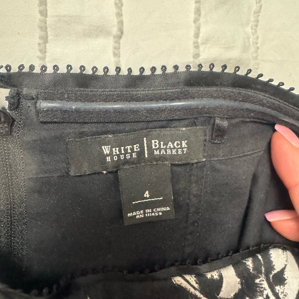 White House Black Market Black Top with Timeless Elegance